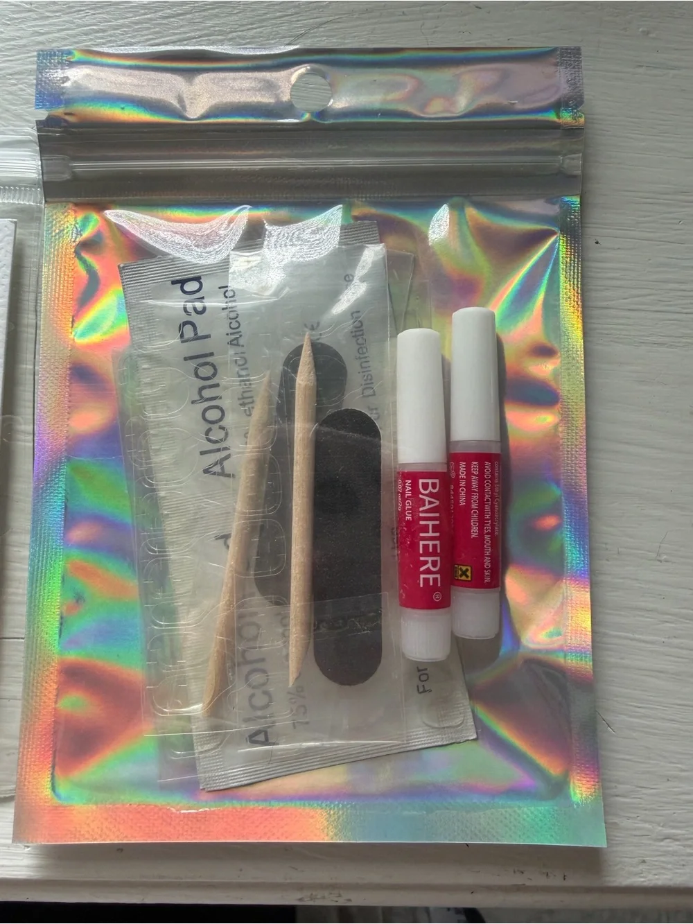 LeStar Co Pink Shimmer Press-On Nail Set